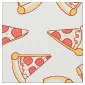 Tissu de coton de motif de dessin de pizza de (Fermer)