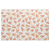 Tissu de coton de motif de dessin de pizza de (Fat Quarter)