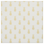 Tissu de coton d'or de motif d'ananas (Échantillon)