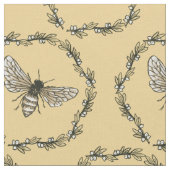 Tissu de coton élégant d'impression d'abeille (Fermer)