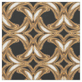 Tissu de coton élégant - métiers--Or/noir/blanc (Fermer)