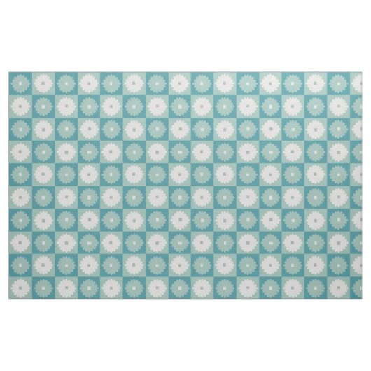 Tissu de coton géométrique moderne de fleurs de la (Fat Quarter)