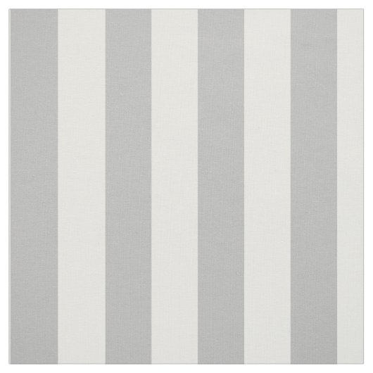 Tissu de coton imprimé, rayures grises et blanches (Échantillon)