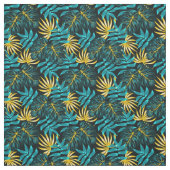 Tissu de coton motif tropical (Échantillon)