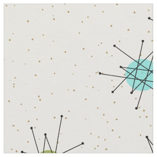 Tissu de coton peigné par Starbursts atomique (Fermer)