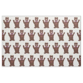 Tissu de coton peigné sur mesure de l'ours (largeu (Fat Quarter)