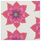 Tissu de coton peigné sur mesure Flower (56" width (Fermer)