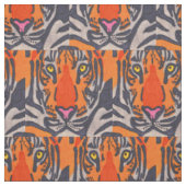 Tissu de coton peigné - Tigre (Échantillon)
