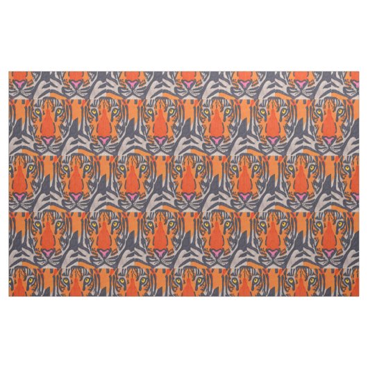 Tissu de coton peigné - Tigre (Fat Quarter)