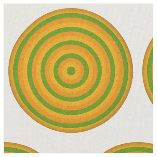 Tissu de coton peint avec conception circulaire (Fermer)