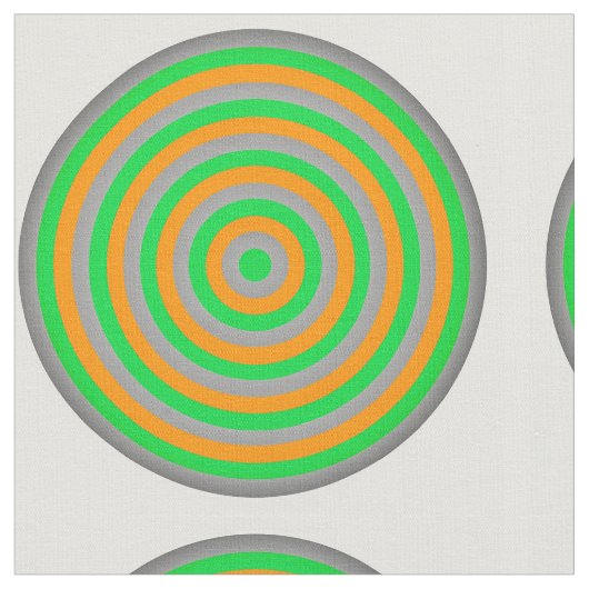 Tissu de coton peint avec conception circulaire (Fermer)