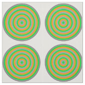 Tissu de coton peint avec conception circulaire (Échantillon)