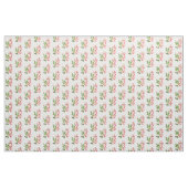 Tissu de coton Pétunias blanc rose (Yard)