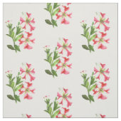 Tissu de coton Pétunias blanc rose (Échantillon)
