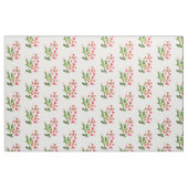 Tissu de coton Pétunias blanc rose (Fat Quarter)