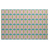 Tissu de coton rose atomique d'Ogee et de (Yard)