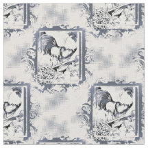 Tissu de coton rustique de coq