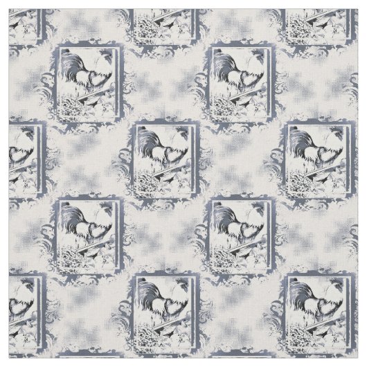 Tissu de coton rustique de coq (Échantillon)
