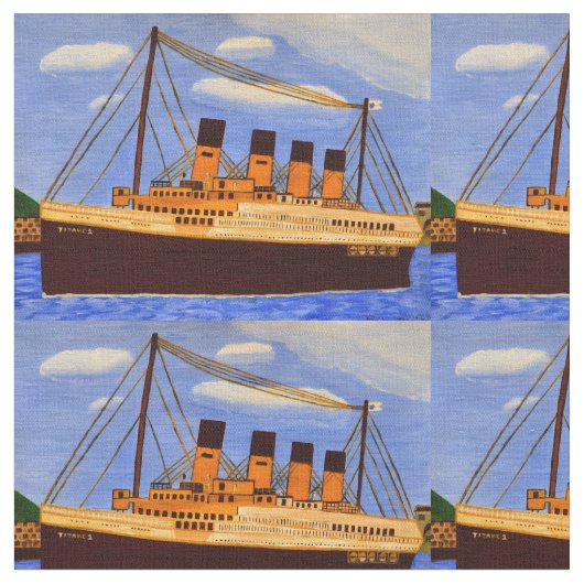 Tissu de coton Titanic de navire (Fermer)