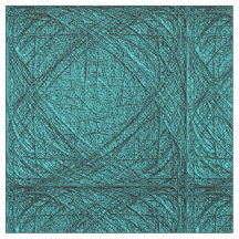 Tissu de coton Turquoise profond Carré de 4 pouces