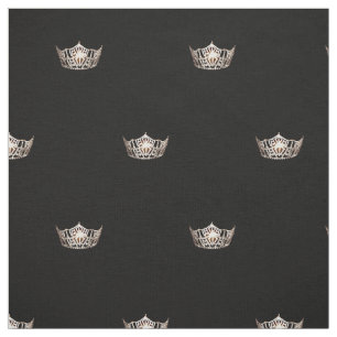 Tissu de couronne de style de Mlle Amérique par l