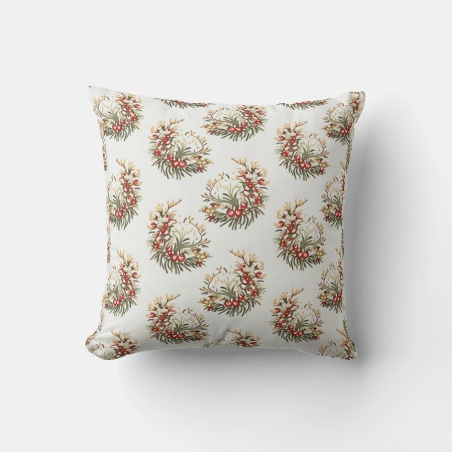Tissu de Coussin de Feuille Chaude de Vacances (Recto)