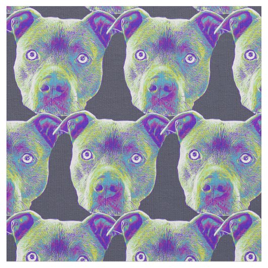 Tissu de coutume de chien de Pitbull (Fermer)