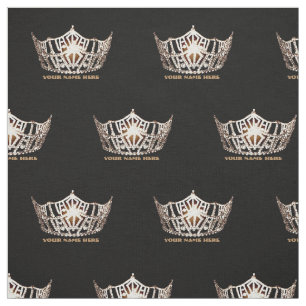Tissu de coutume de couronne de style de Mlle