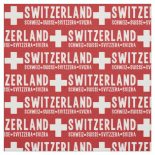 Tissu de coutume de la SUISSE