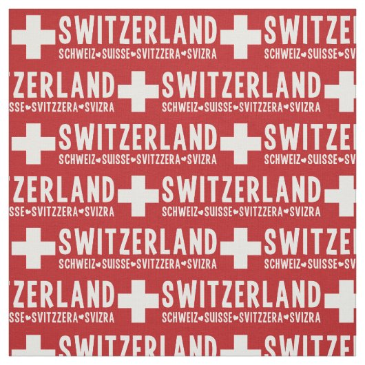 Tissu de coutume de la SUISSE (Échantillon)