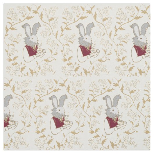 Tissu de coutume de lapin de temps de thé (Échantillon)