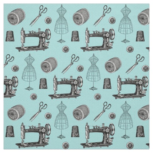 Tissu de couture d'Aqua de cru (Échantillon)