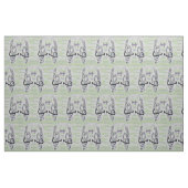 Tissu de couture de famille d'ASL (Fat Quarter)