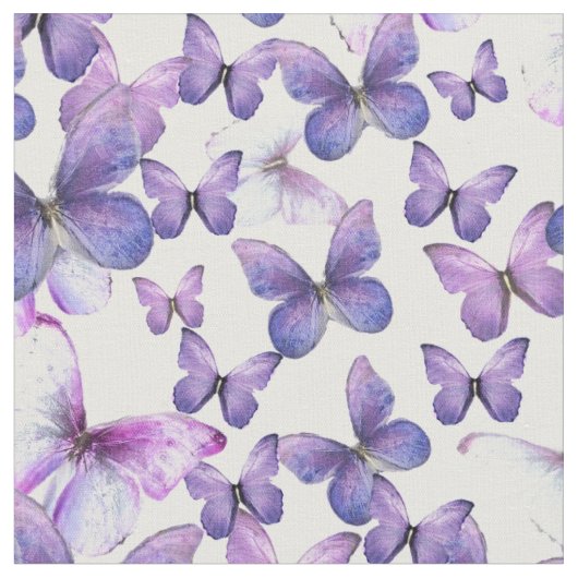 Tissu de couture papillons violets (Fermer)