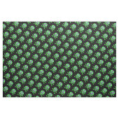 Tissu de crâne pourpre-vert-noir (Fat Quarter)