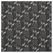 Tissu de croix gothique Rose de Bruant (Échantillon)