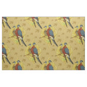 Tissu de cru de couples d'oiseaux (Fat Quarter)