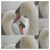Tissu de cygnes blancs (Fermer)