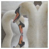 Tissu de cygnes blancs (Fermer)