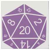 Tissu de dés D20 violet (Fermer)