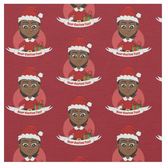 Tissu de dessin animé de Noël (Fermer)