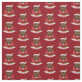 Tissu de dessin animé de Noël (Échantillon)