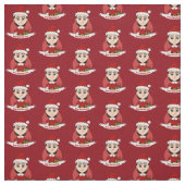 Tissu de dessin animé de Noël (Échantillon)