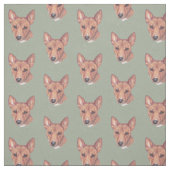 Tissu de dessin de Chien Basenji (Échantillon)