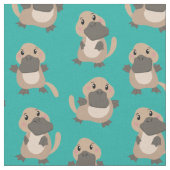 Tissu de dessin de Cute Platypus (Fermer)