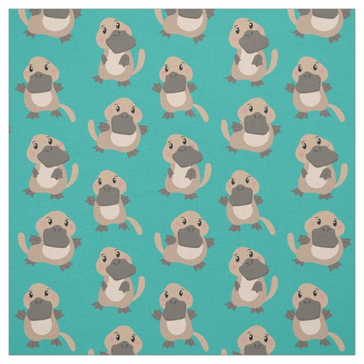 Tissu de dessin de Cute Platypus (Échantillon)