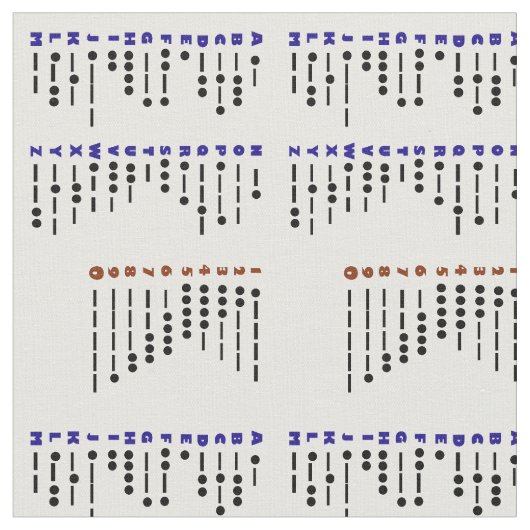 Tissu de diagramme de code Morse (Fermer)