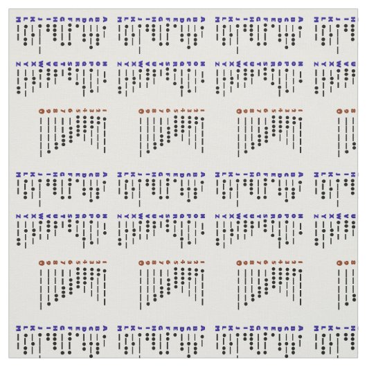 Tissu de diagramme de code Morse (Échantillon)