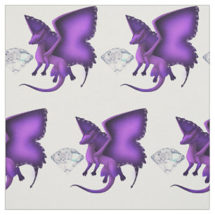 Tissu de diamant de dragon de papillon