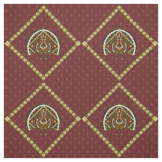 Tissu de dinde d'automne (Échantillon)